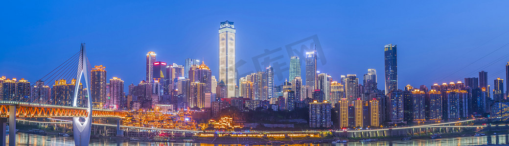 重庆摄影照片_重庆城市建筑的夜景