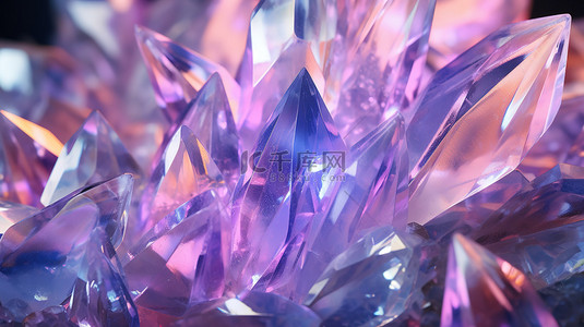 紫色水晶背景图片_紫色水晶宝石纹理背景8