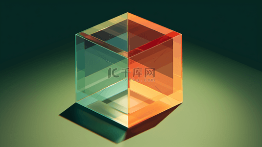 渐变几何球体背景图片_3D立方体和球体抽象设计