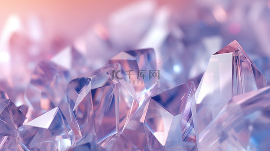紫色水晶宝石纹理背景4