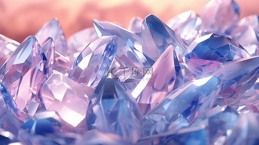 紫色水晶宝石纹理背景17