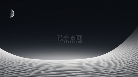 科技夜空背景图片_灰色月亮照耀沙漠背景7
