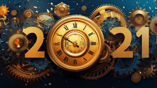 2021快乐背景图片_2021 年快乐新年闪亮庆祝背景设计
