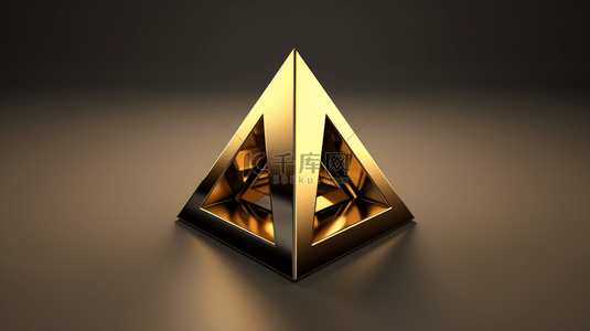 金色矢量背景设计背景图片_黄金金字塔。