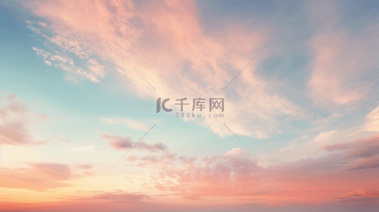 蓝色唯美梦幻天空简约背景18