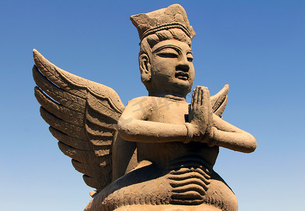 粘土雕像的神话飞行天朝，宁夏，中国