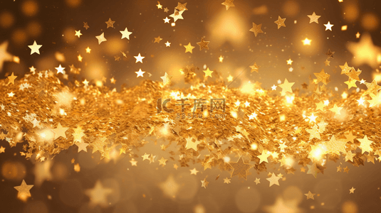 发亮星背景图片_金色光线条纹奖项背景。