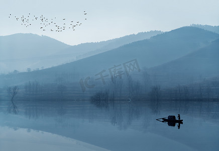 中国黄山的美丽风景