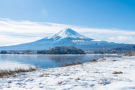 富士摄影照片_在河口湖山富士 San.