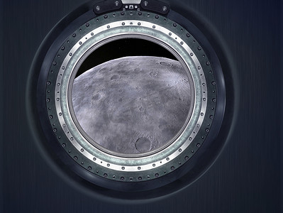 月球元素摄影照片_月球、 火星的外星人的星球景观.