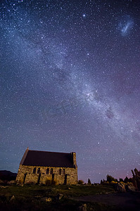好牧人和银河特卡波湖，新西兰的教会