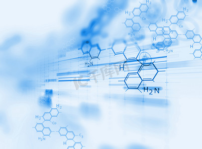 制作logo摄影照片_化学科学、 医疗物质及分子背景 3d 