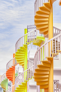 新加坡布吉斯村螺旋形楼梯.