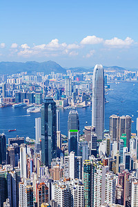 都市摄影照片_香港的都市景观