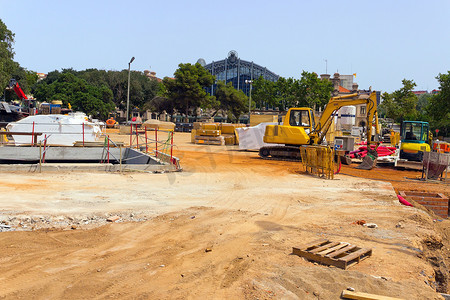 建筑工地摄影照片_建筑工地