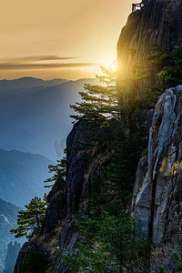 中国黄山美丽的山川