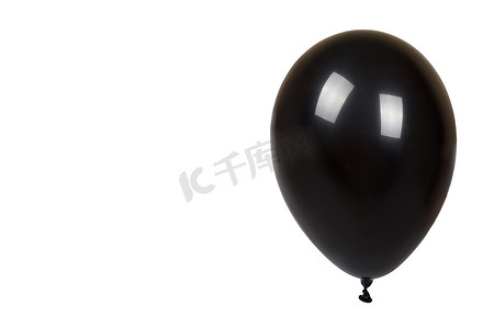 黑色充气气球，派对装饰，光滑球.