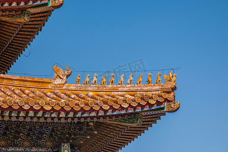 北京故宫博物院屋檐