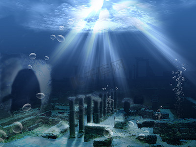 亚特兰蒂斯-沉没的水下废墟
