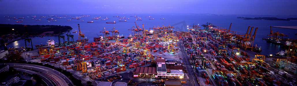 美丽的上海的港口
