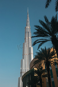 在迪拜的迪拜塔摩天大楼