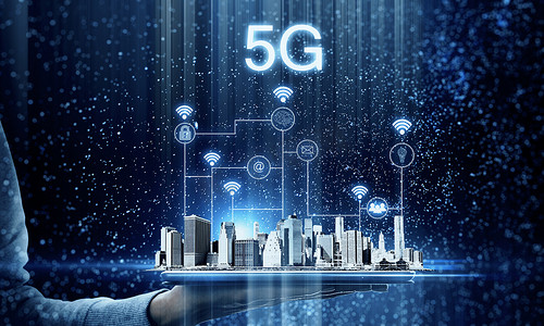 5星空摄影照片_带 5g 互联网的触摸板