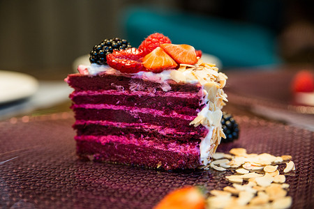 Dietary cake. Delicious fruit dessert