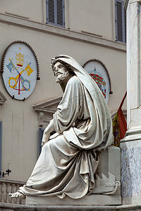 超级赛亚人摄影照片_在罗马，意大利的先知以赛亚 （伊萨亚斯 ·） 雕像