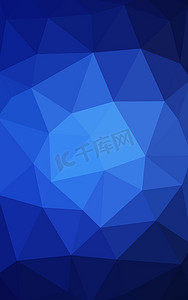淡蓝色的多边形设计模式，三角形和梯度的折纸样式组成的
