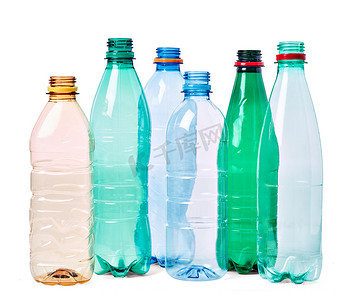 塑料瓶空的透明回收容器水环境喝垃圾饮料