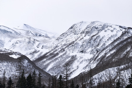 在中国吉林省长白山山风光