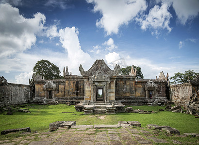 柏威夏古高棉寺遗址在柬埔寨的地标