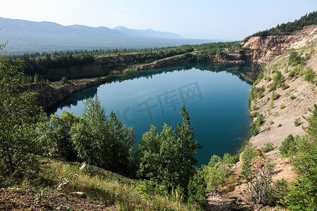 美丽的山水景色, 山和湖, 阿尔泰, 俄罗斯