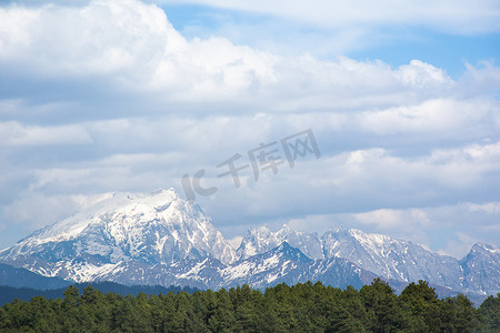 中国丽江玉龙雪山雪山