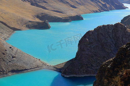 Manla reservoir on Nyang river. Shigatse pref.-Tibet. 1567