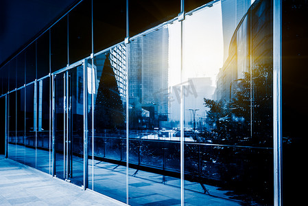现代玻璃建筑外墙用反射