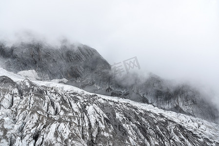 云南丽江摄影照片_中国云南丽江玉龙雪山特写