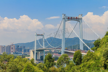 衢州城区摄影照片_海沧大桥厦门市链接厦门岛与海沧城区内地