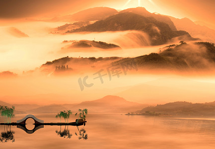 adv摄影照片_中国山水绘画风格