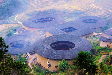 中国福建省的当地居住房屋