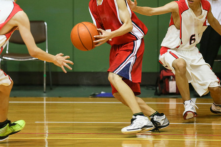 ps篮球场摄影照片_在日本的篮球比赛
