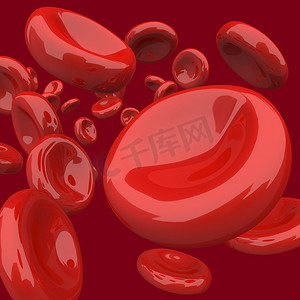 血液细胞---红色背景