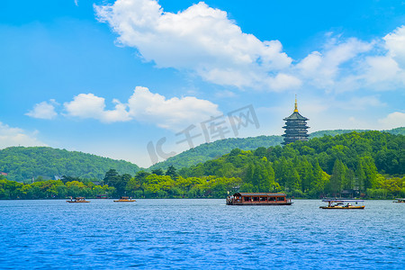 水墨中国风免费摄影照片_中国、亚洲西湖之美