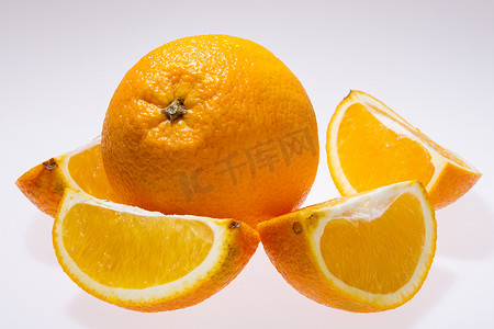橘子摄影照片_橙色隔离 