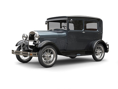 石板灰色大 1920年老爷车-3d 渲染
