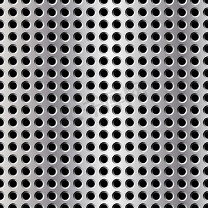 Seamless illustration of perforated metal plate