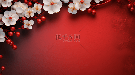 红色传统古典春节喜庆背景26
