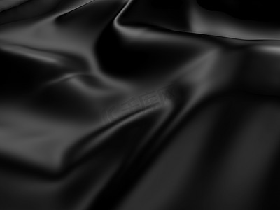 抽象黑色丝绸背景