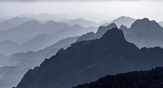 美丽黄山摄影照片_中国黄山美丽的山川