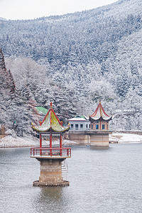 江西省九江市琉山5A景区冬季雪景